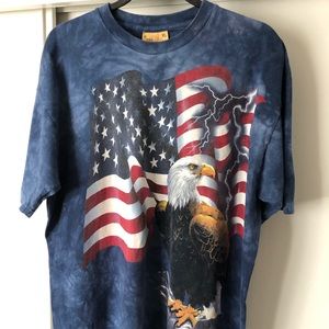 VTG-The Mountain-American Flag/Eagle Tye Dye XL